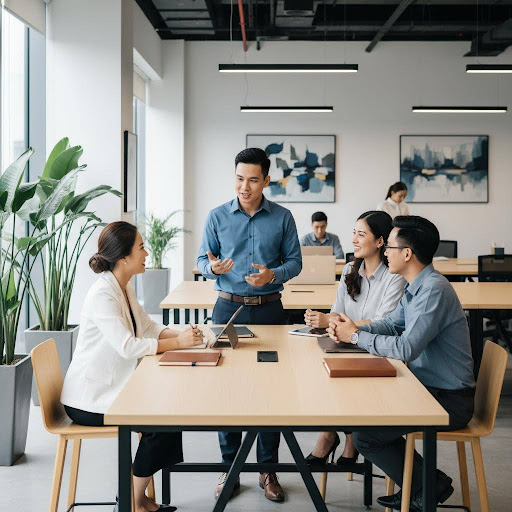 Môi trường làm việc nhóm chuyên nghiệp là nơi những ý tưởng đột phá được hình thành.