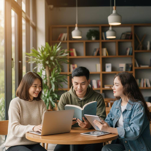Công việc online cho phép sinh viên linh hoạt cân bằng học tập, công việc và các hoạt động xã hội.