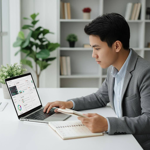 Quản trị fanpage là một trong những việc làm online năng động, giúp học sinh phát triển kỹ năng marketing số.