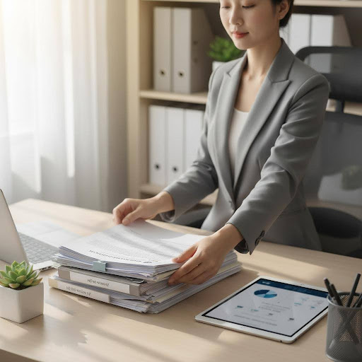Kỹ năng quản lý tài liệu và sử dụng công nghệ là yếu tố then chốt cho một nhân viên hành chính nhân sự hiệu quả.