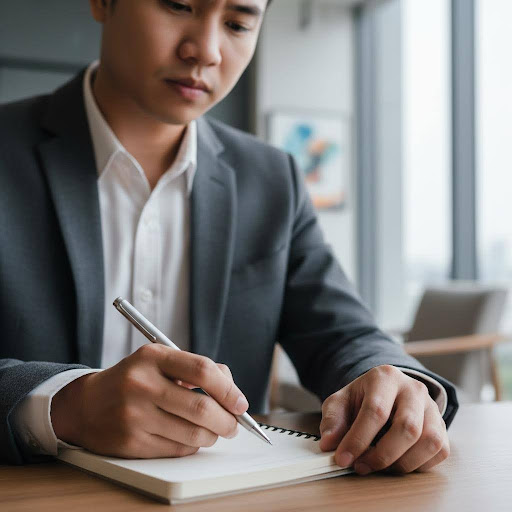 Kỹ năng lắng nghe chủ động và ghi chú giúp bạn đặt câu hỏi nối tiếp hiệu quả, thể hiện sự chuyên nghiệp.