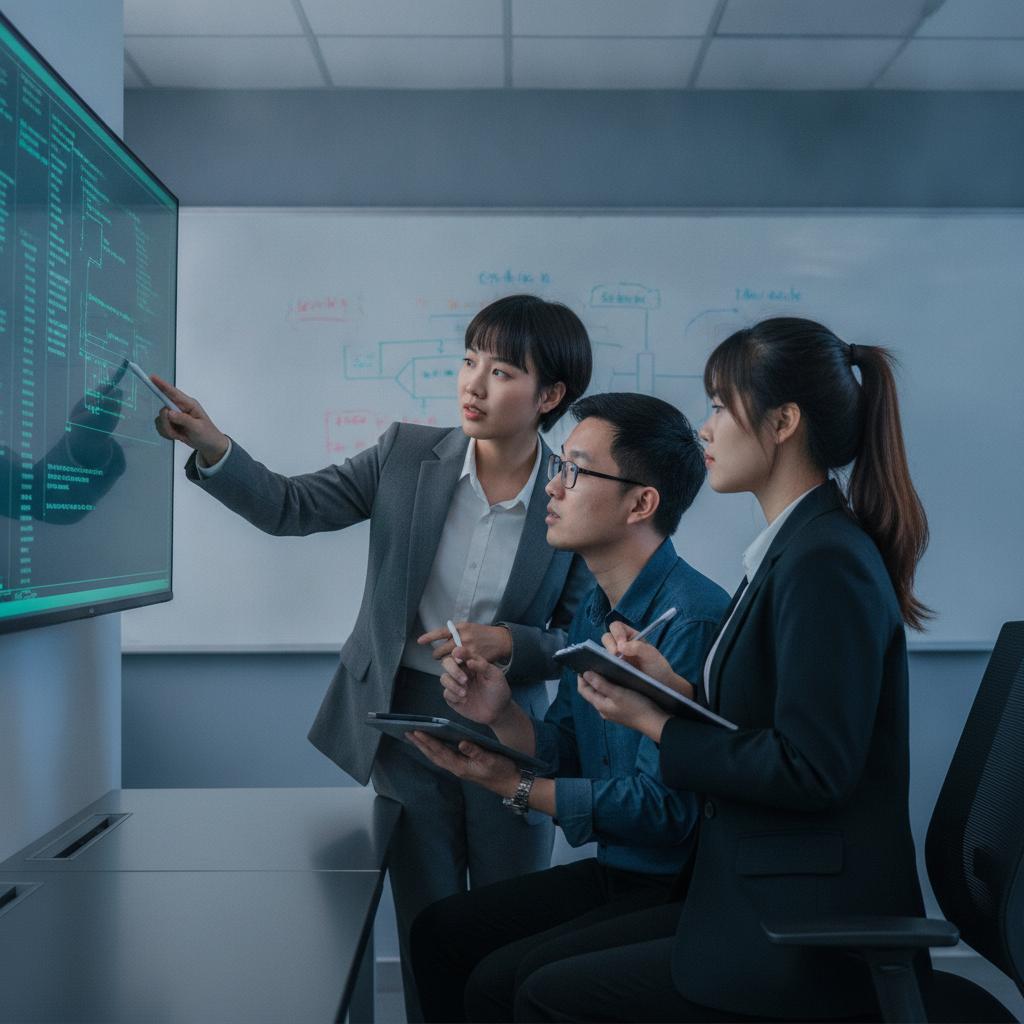 Kỹ sư Máy tính dành thời gian để thiết kế, phát triển và lập trình các giải pháp công nghệ tiên tiến.
