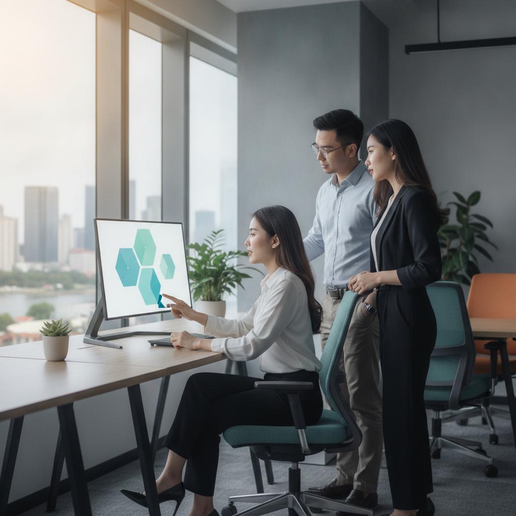 Hình ảnh một nhóm chuyên gia Sales Marketing đang tích cực làm việc, thể hiện sự kết hợp giữa chiến lược tiếp thị và bán hàng để thúc đẩy tăng trưởng doanh nghiệp.