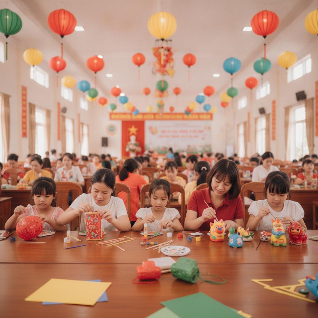 Các hoạt động tương tác được tổ chức tốt là trọng tâm của một kịch bản Trung Thu thành công.