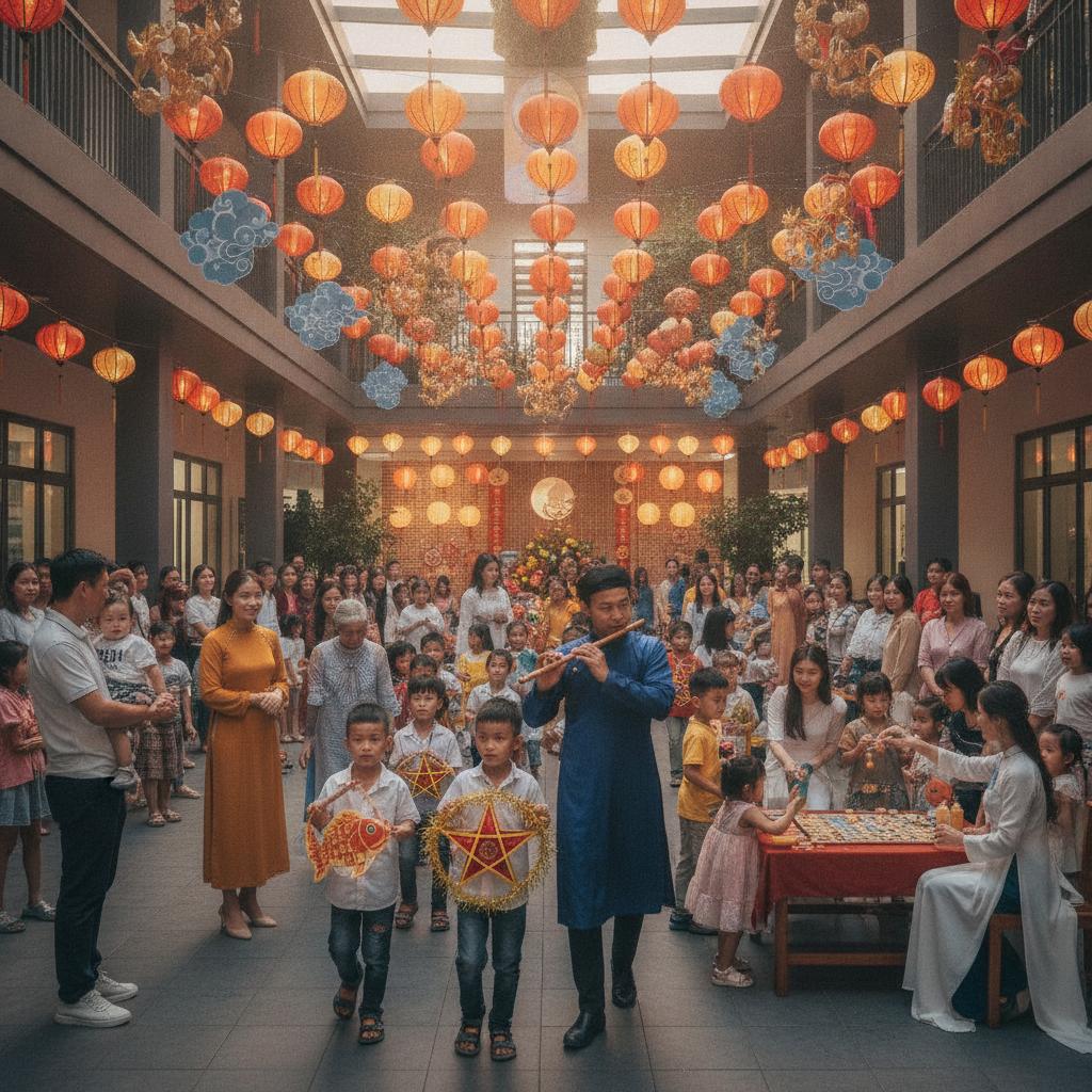 Sự kiện Trung thu được tổ chức chuyên nghiệp mang lại niềm vui và gắn kết bền chặt cho mọi người tham dự.